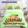 Stumble Guys Customizable Name Bed CoverBed Suitable for Decorate room Machine Washable Home Decor Wedding Party GiftLuxury Gift for Birthday,