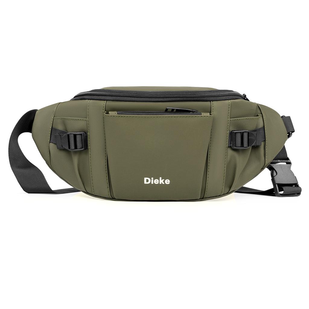 Мужская поясная сумка большой вместимости многослойная спортивная нагрудная сумка уличная водоотталкивающая сумка через плечо