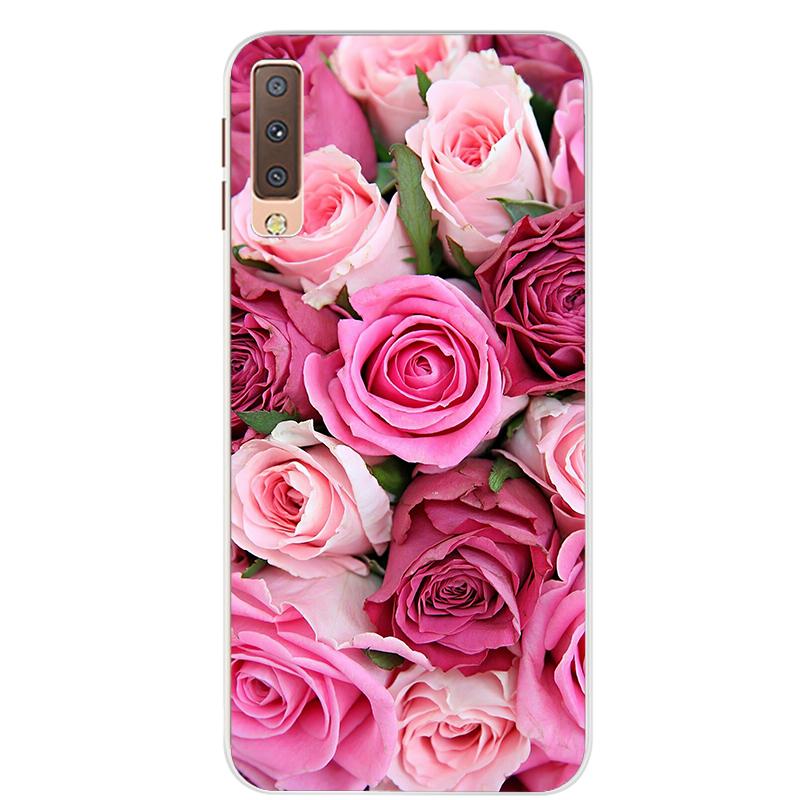 Чехлы для Samsung Galaxy A7 2018, силиконовый цветной чехол для телефона, чехол для Samsung A7 2018 A750 A750F, защитный корпус 6,0 дюймов