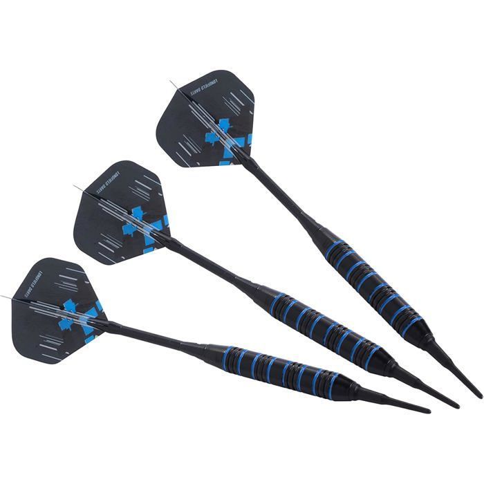 12 Steel/Nylon Convertible Darts for 4 Players with Replacement Accessories and Multi-tool