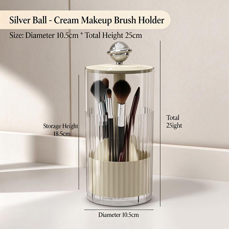 Automatischer Anhebender Make-up-Pinselhalter Mit Staubdichtem Deckel Kosmetik-Aufbewahrungsbox Für Pinsel, Lippenstifte Make-up-Organizer Für Schminktisch