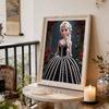 Disney Жемчужная Живопись Принцесса Эльза Черное Платье Роза Творческое Искусство Изысканный Пейзаж Сверкающая Картина Поделка Домашнее Настенное Украшение DIY Ручная Работа Подарок