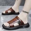 Fashion 2025 Summer Fashion Men Sandals Man Beach Leather Sandals Luxury Sandals Men Outdoor Beach Casual Shoes Cheap Male Sandals