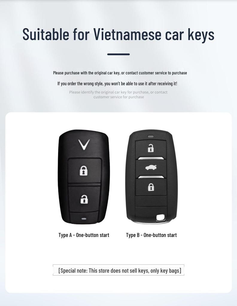 Премиальная металлическая крышка для автомобильного ключа Vinfast и Zhonghua V5 - Полное покрытие с пряжкой H330
