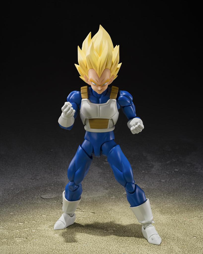 TAMASHII NATIONS Dragon Ball Z Super Saiyan Vegeta 135mm PVC ABS Painted Action Figure S.H.Figuarts <Dangerous Pride> Approx. &
