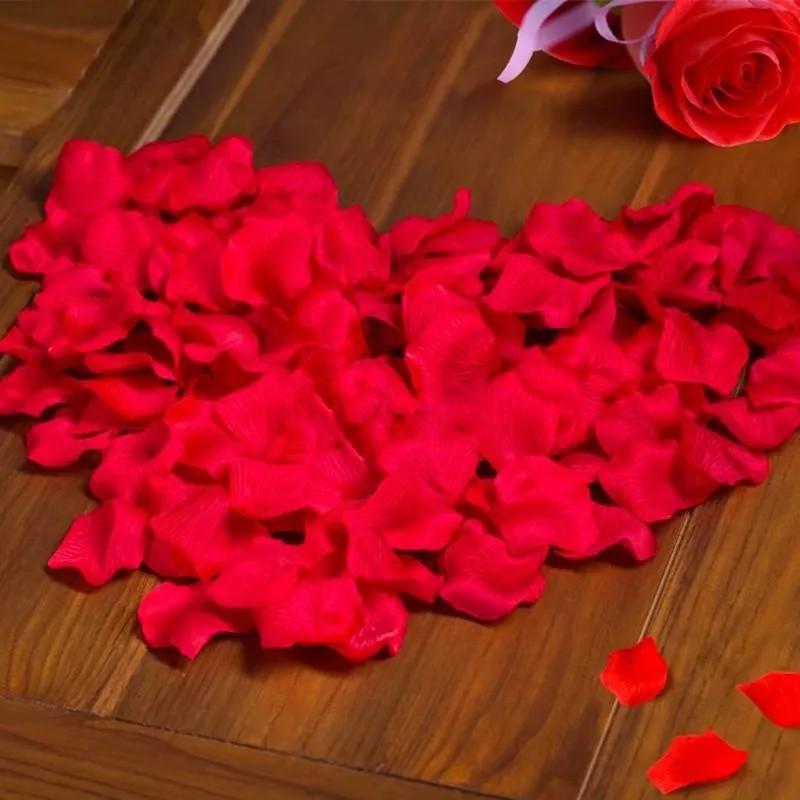 Шелковая ткань 1000 штук искусственных лепестков роз, разбросанных вручную, свадебная комната, искусственные лепестки, свадебные принадлежности