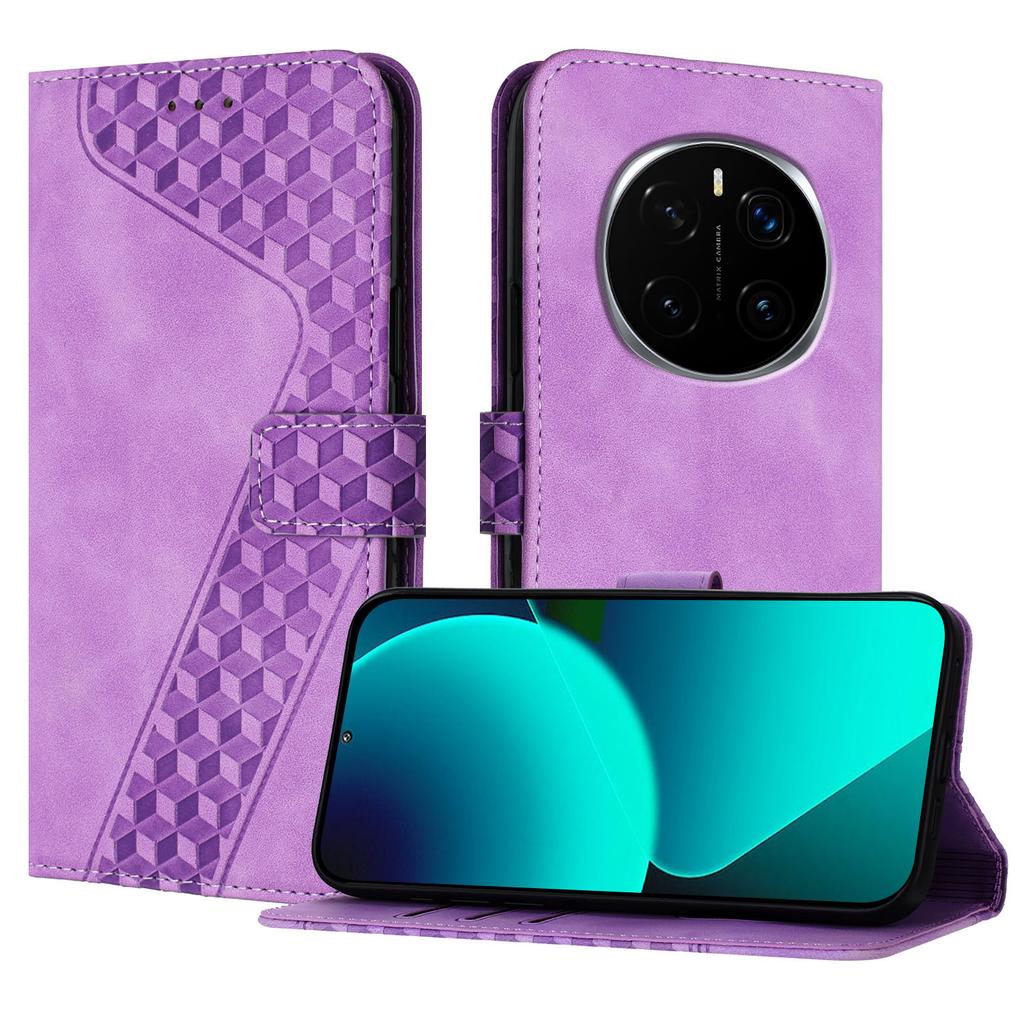 Кожаный чехол для Honor Magic7 Pro 5G с 7-образным узором, кошелек-подставка, противоударный чехол для телефона