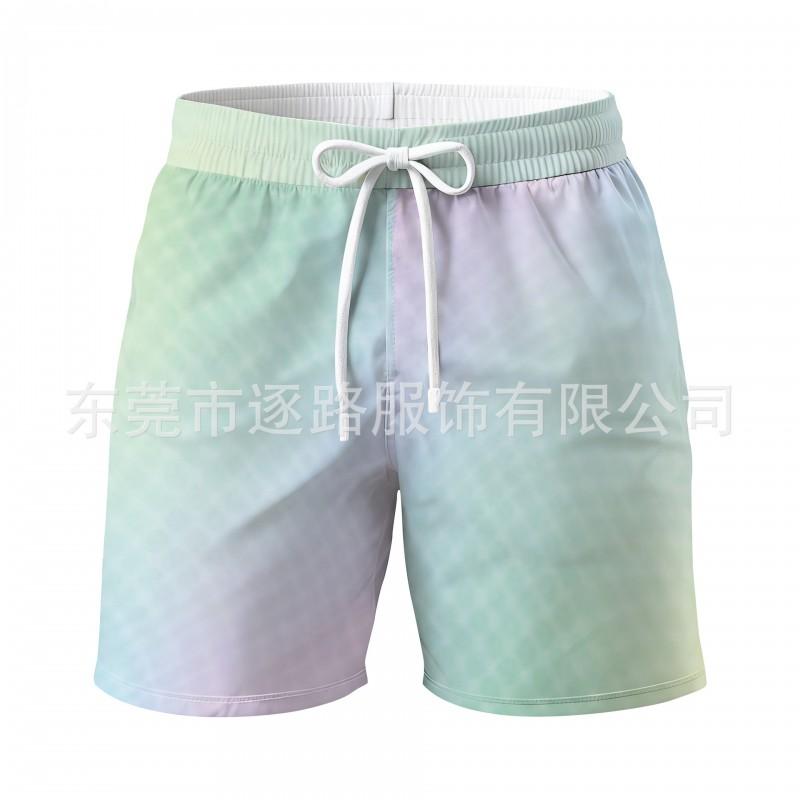 Mens Quick Dry Beach Shorts Loose Fit Swim Trunks Surfing Swimming