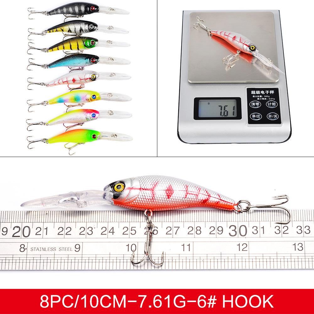 Набор наживок для рыбы, 16 шт., смешанная наживка Minorua, набор поддельных наживок