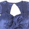 GUESS / Tight Knee-Length Dress / With Cups [Women’s 10 / L / Blue / Polka Dot](USED)