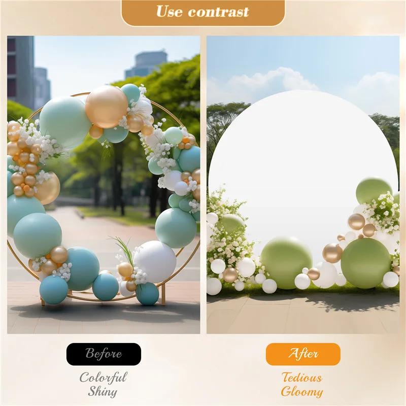 Круглый фон для фотосъемки шампанского, тканевый чехол для детского душа, дня рождения, свадьбы, декора, фотофон, тканевый круглый фон