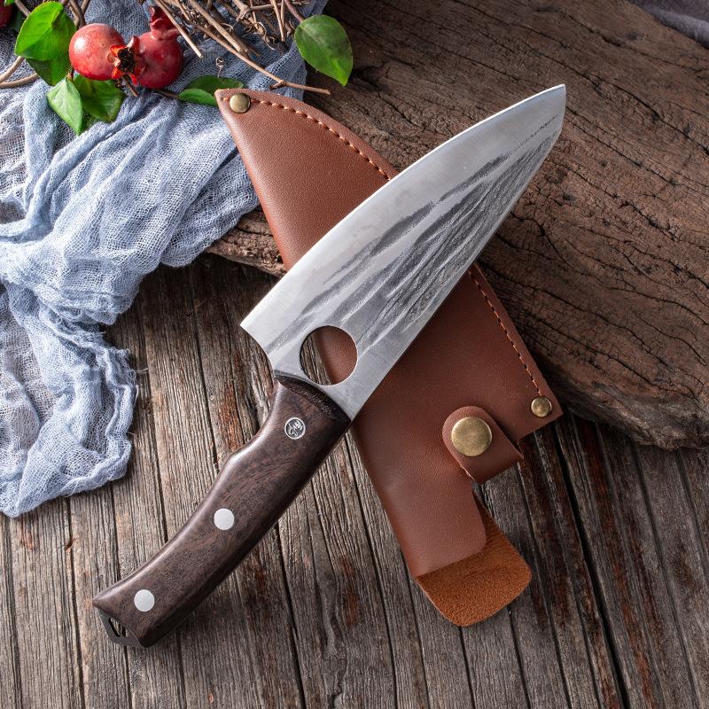 Handmade Forged Kitchen Knife Meat Chopping Cleaver Stainless Steel Chef Knives Boning Fish Butcher Knife