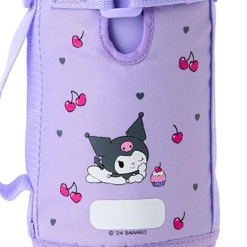 Sanrio 2-Way Stainless Steel Bottle, Kuromi, for Kids, Insulates Hot or Cold Drinks, Capacity: 620mL (Cup), 670mL (Direct Cap), Includes Name Space, P