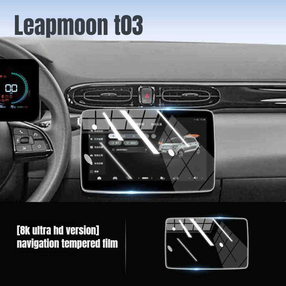 New for Leapmotor T03 2024 2026 Matte Tempered Glass Screen Protector Anti Glare Anti Fingerprint Car Dashboard Accessories