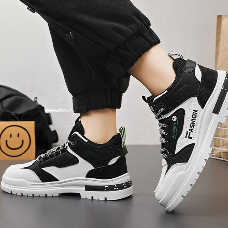 2024 Summer New Men's Casual Sneakers Men High Top Ankle Boots Fashion Chelsea Work Cowboy Shoes Versatile Zapatillas De Hombres