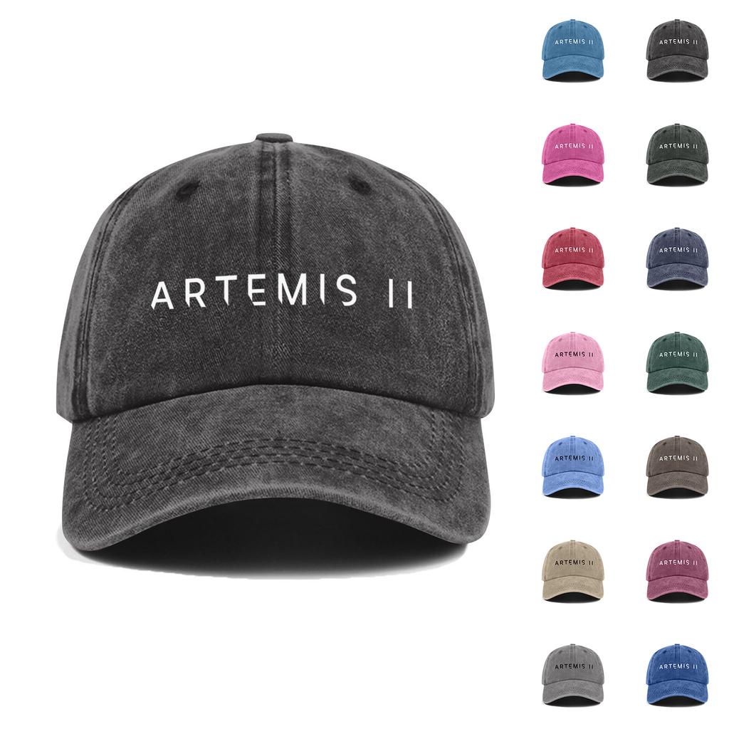 Повседневная Унисекс Регулируемая Бейсболка с Вышитым Дизайном Artemis II Прочная Хлопковая Твил Ткань Структурированный Козырек Низкий Профиль