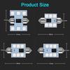 C5W светодиодный RGB Festoon 31 мм, 36 мм, 39 мм, 42 мм, внутреннее освещение автомобиля с дистанционным управлением, многоцветный купольный светильник, лампа для чтения, авто 12 В
