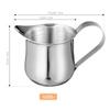 NUOLUX Молочник/Кувшин, Мини 50 мл Нержавеющая сталь, Соусник, Молочник, Кофе, Сливки, Соусник, Чашка, Молочник, 7,5x5,5x4,5 см, Серебристый, Упаковка из 4 штук