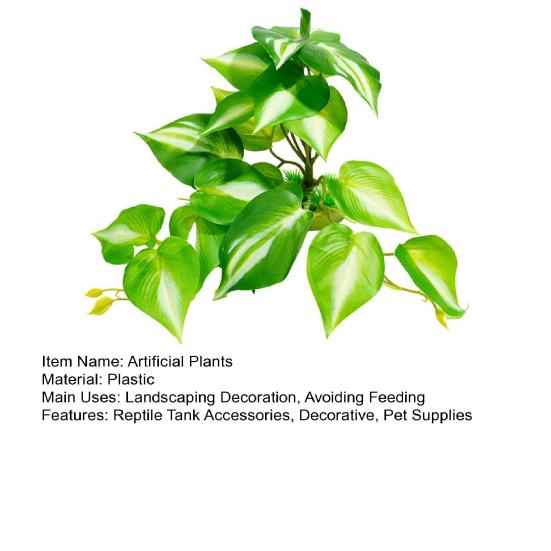 Террариум для рептилий Искусственные растения Дерево для ящерицы Аксессуар для террариума Животное Лягушка Черепаха Декорация Хамелеон Платформа для принятия солнечных ванн