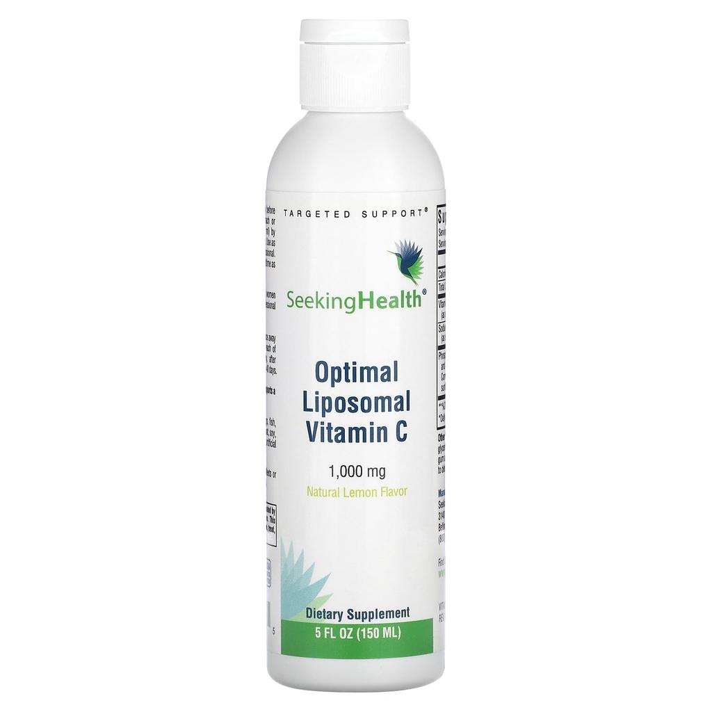Optimal Liposomal Vitamin C, Natural Lemon, 1,000Mg, 150Ml (5Fl Oz)
