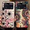 Чехол для Xiaomi Poco F8 M3 M4 M7 F3 C71 C75 C61 X3 X4 X5 X7 Pro F1 M5 C50 Funda Чехол для телефона Ретро Цветочный Узор