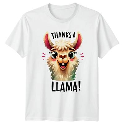 Thanks A Llama TShirt Llama Lovers Animals Thank You Gift For Him And Her