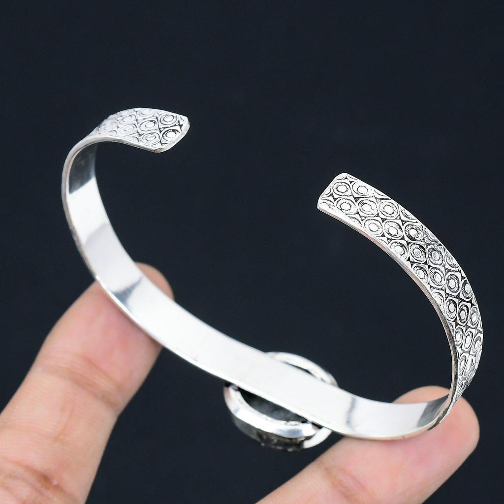 Хэллоуин Сделка Серебро 925 пробы Натуральный Скат Коралл Сестра Свадебный Браслет