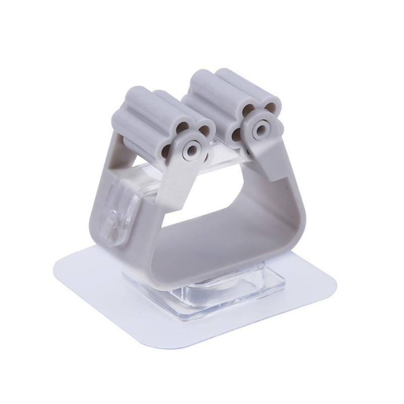 Wall Mounted Mop Clip Brushbroom Holder Rack Seamless Hook Bathroom