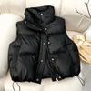 Women Winter Warm Waistcoat Ladies Sleeveless Stand Collar Coats Warm Outerwear Casual Lightweight Puffer Vest Jackets