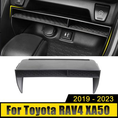 Для Toyota RAV4 XA50 2019 2020 2021 2022 2023 2024 гибридный автомобиль центральная консоль ящик для хранения органайзер контейнеры крышка аксессуары