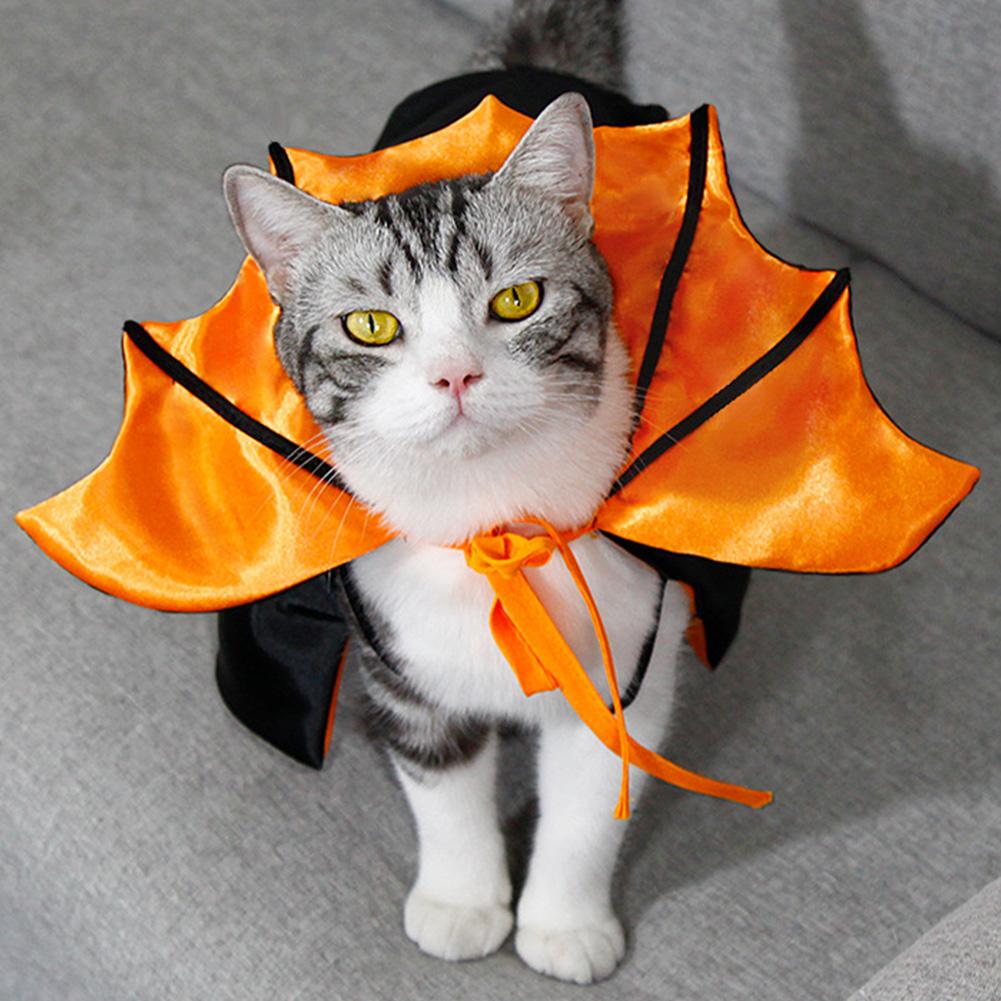 Cute Bat Cape for Dogs Cats Vampire Cape Cat Dog Costume Spooky Party Pet Cosplay Transform Outfit