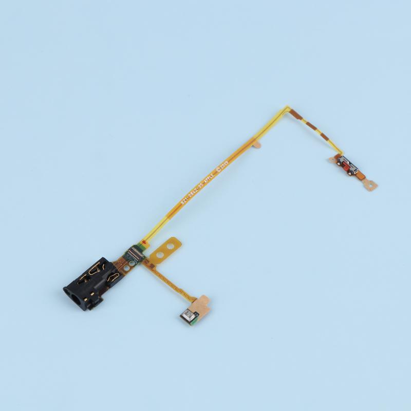 1Pc IPod Nano 5 Audio Cable 5th Gen Black White Headphone Audio Jack Hold Switch Microphone Module Flex Cable Repair Part