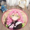 D- Demon Slayer Japanese Anime HD Print Round Carpet.Bedroom,Balcony,Entry Door,Chair Non-slip Mat.Gift,Picnic,Home Decorat,Rug