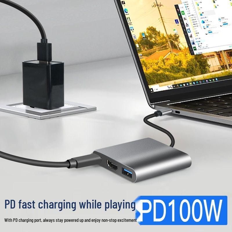 Многопортовый USB-C концентратор HDMI с USB 3.0 и док-станцией Type-C