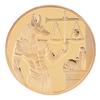 Egypt Gold Plated 40Mm Pyramid Commemorative Coin Tourism Gift Collection