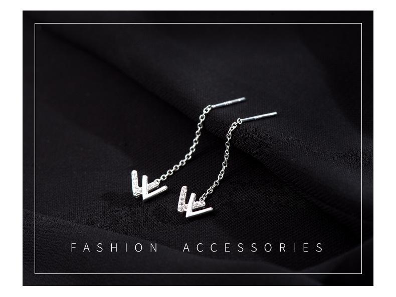 Серьги 'W' из серебра 925 пробы Banyan Tree для женщин - Элегантный нишевый дизайн, тренд 2022 года