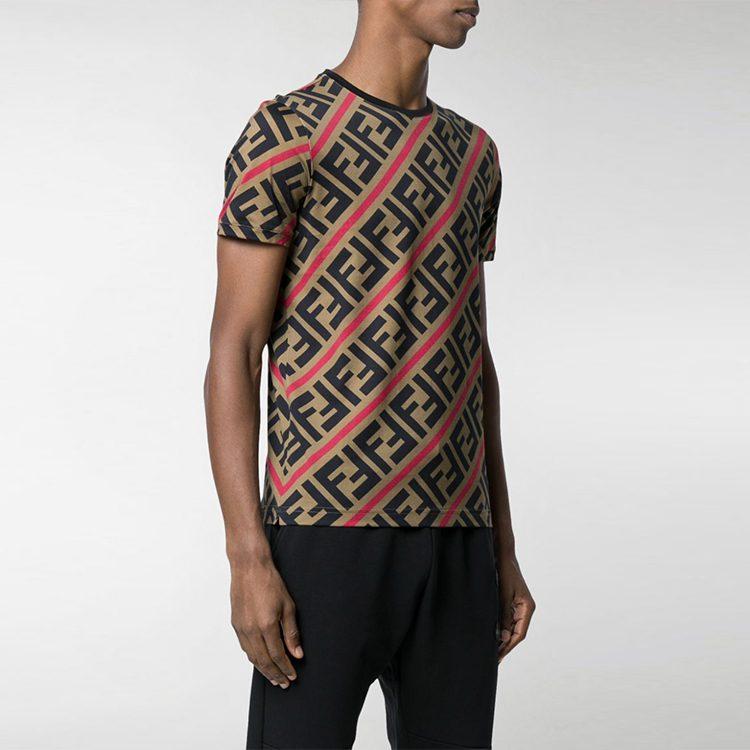 Fendi Футболка с принтом монограммы Ff FY0894A7A8F13J8