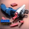 Foam Dart Shell Ejection Blaster Toy Gun Double-barrel Shooting Launcher Model For Children Adults Shooting Team Game Boys Kids