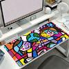RRomero BBritto Art Mouse Pad Fashion Large NonSlip Lockedge Desktop Computer Desk Mat Keyboard Mousepad Office Gamer Student