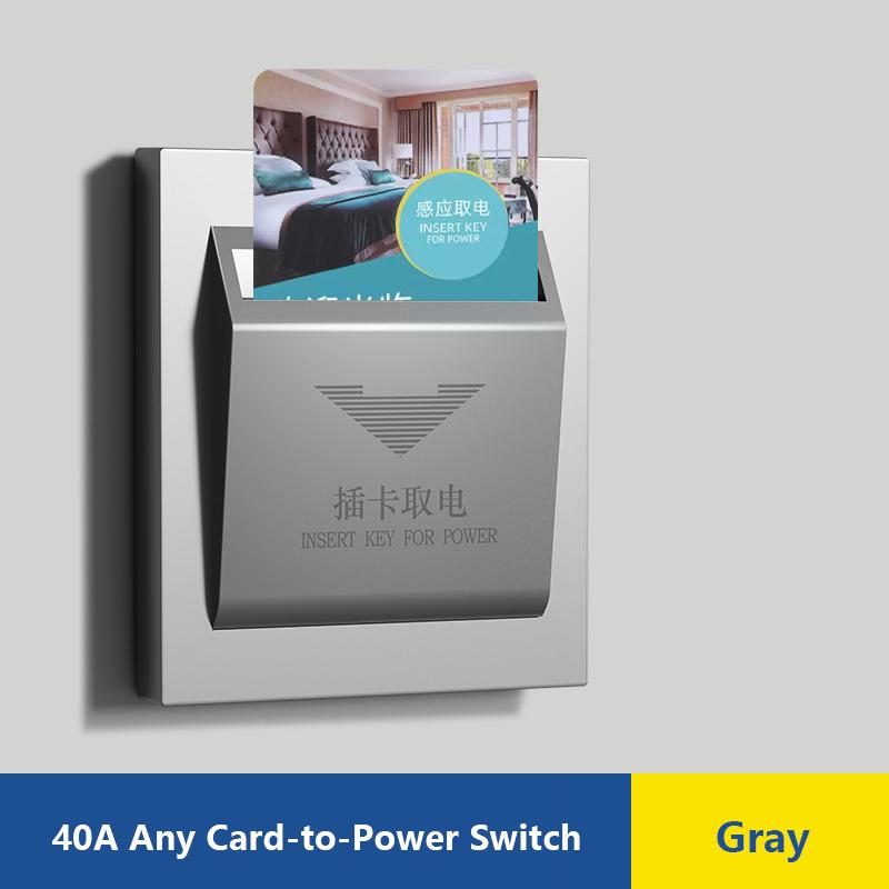 Белый гостиничный номер универсальный 40A карта энергосбережения выключатель электрический энергосберегающий настенный выключатель дверная карта