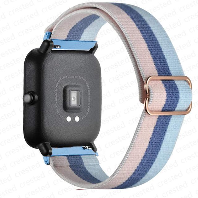 Нейлоновый ремешок Для Amazfit GTS 4/2/2e/3/GTS2 Mini/GTR/4/3/Pro/GTR2/stratos Браслет ремешок Amazfit bip 6 5 3 20мм/22мм Ремешки для часов