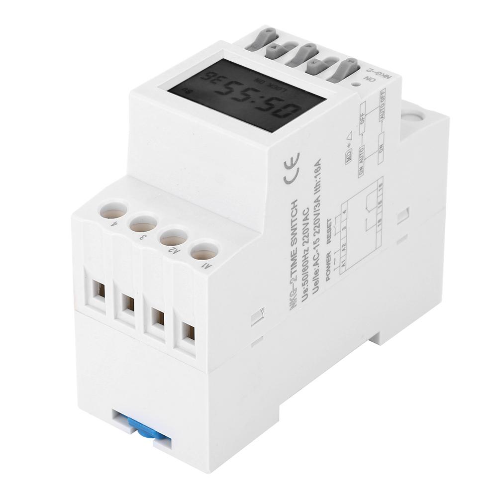 Переключатель контроля времени Тип на DIN-рейку Школа Фабрика Кнопка звонка Реле AC220V 3A