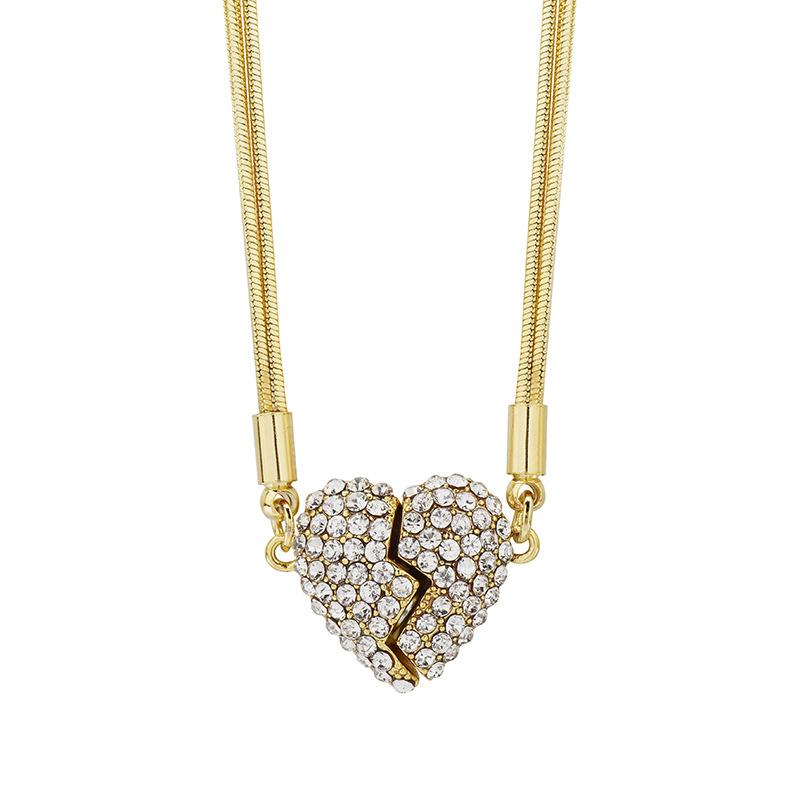 Unique Magnetic Attraction Love Necklace Female Niche Design Sense Temperament Fashion Personality Neck Chain Collarbone Chain Female