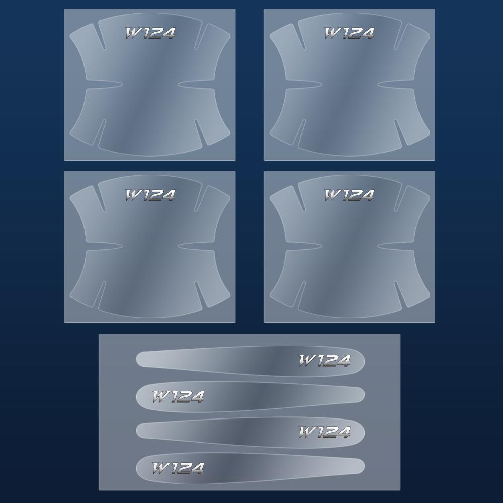 GLC GLB 8 шт. Прозрачная защитная пленка на ручки дверей автомобиля Антицарапающие наклейки для Mercedes Benz AMG W212 W108 W124 W204 W205 W2