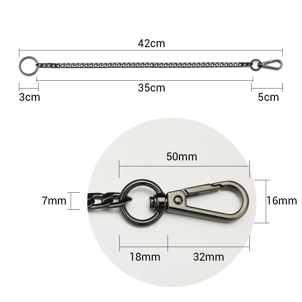 Fashion 42CM Punk Hip-hop Chain Y2K Metal Alloy Metal Pant Chain Harajuku Pants Waist Chain For Women Man