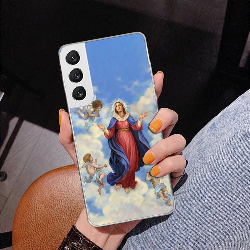 Virgin De Guadalupe Virgen Mary Phone Case For Samsung Galaxy S24 S25 Edge S26 Ultra S23 S22 S21 Plus S20 FE + Personalized Prin