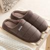 Мужские и женские новые стильные хлопковые тапочки осенне-зимняя парная обувь для дома нескользящая толстая подошва верхняя одежда большого размера