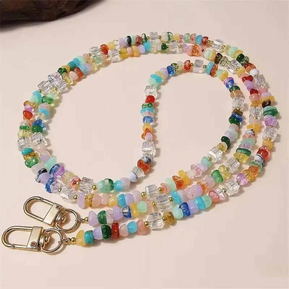 Adjustable Mobile Phone Lanyard Hanging Decoration Long Chain Lanyard Crossbody Lanyard Strap