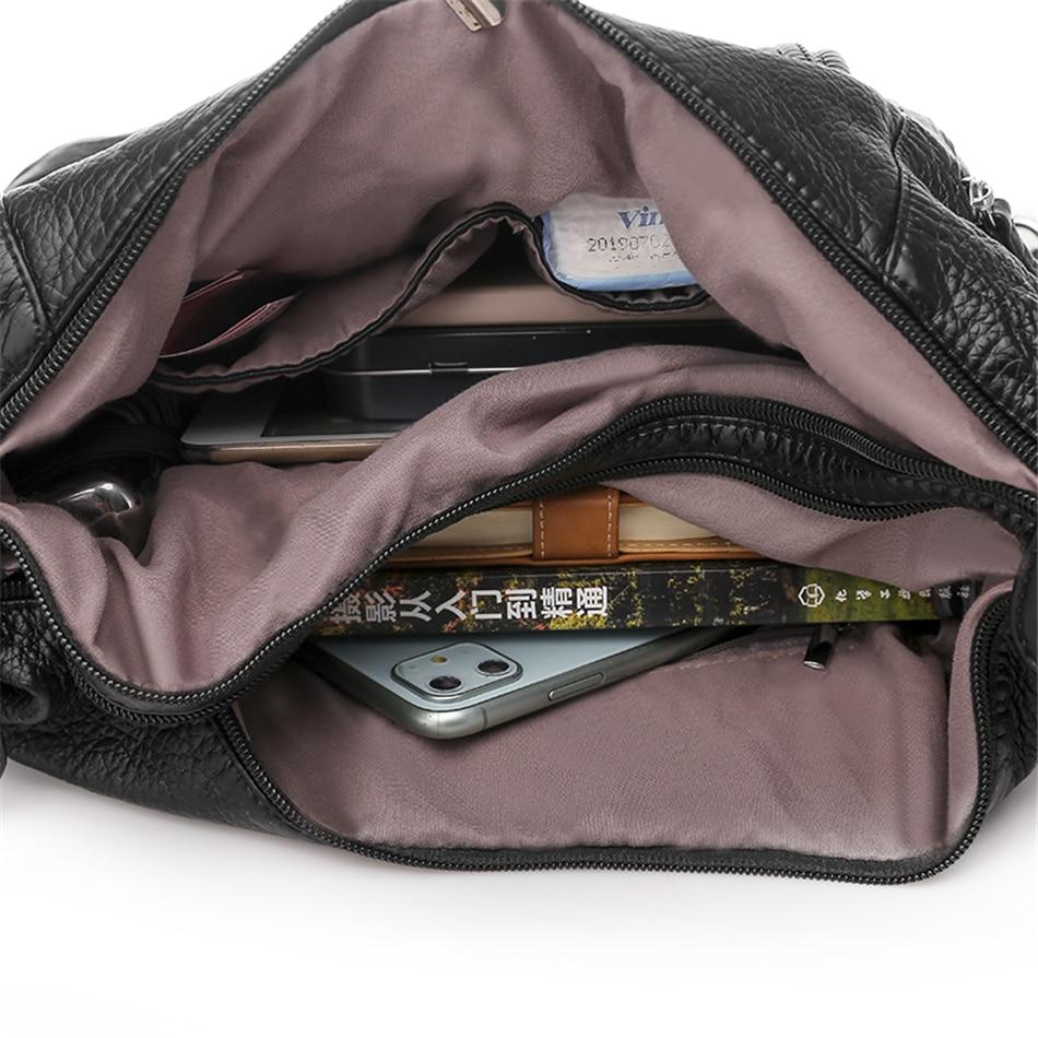 Качественные кожаные роскошные сумки, женские сумки, дизайнерские многофункциональные сумки на плечо для женщин, дорожная сумка 2021, Mochila Feminina