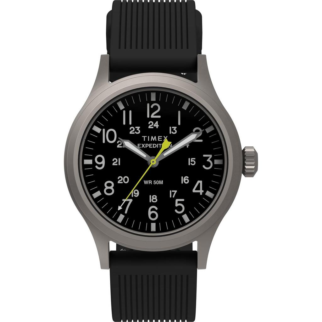 Часы TIMEX Expedition Scout Quartz TW2Y63300 Водонепроницаемость 50 м Ночная подсветка Indiglo Черный циферблат